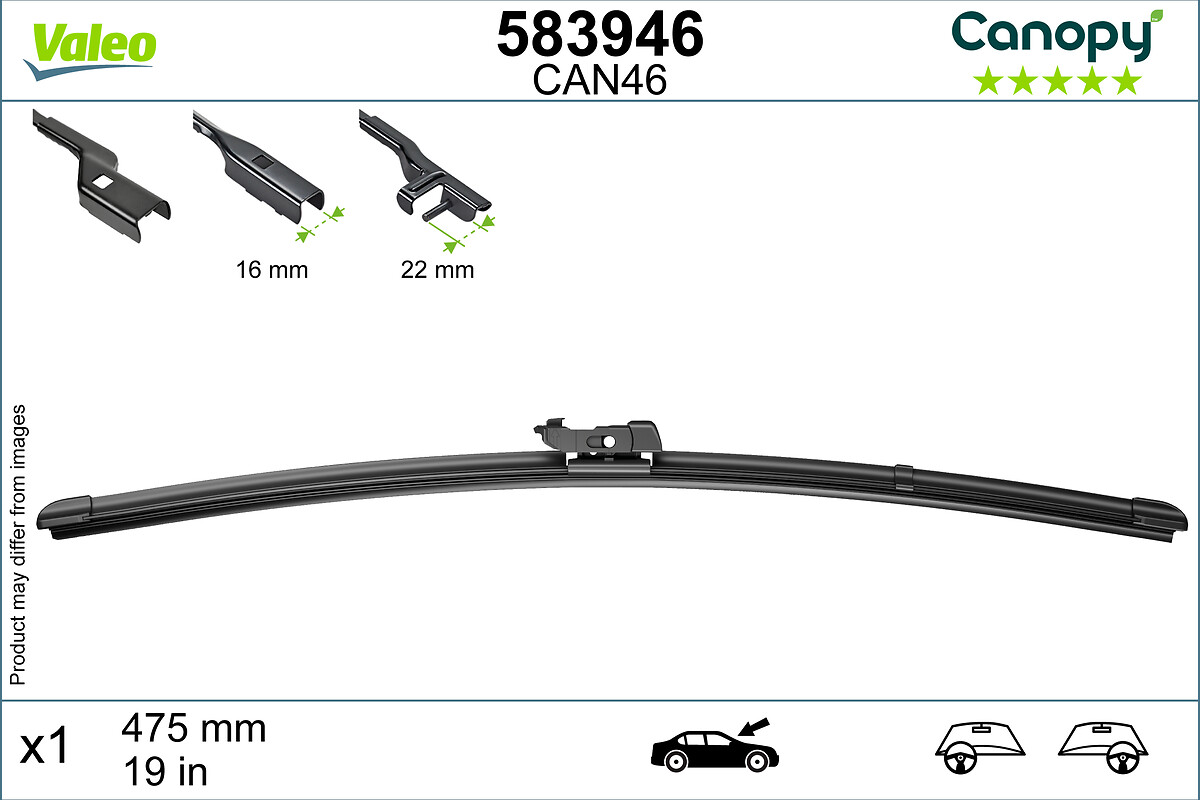 Lamela stergator VALEO 583946